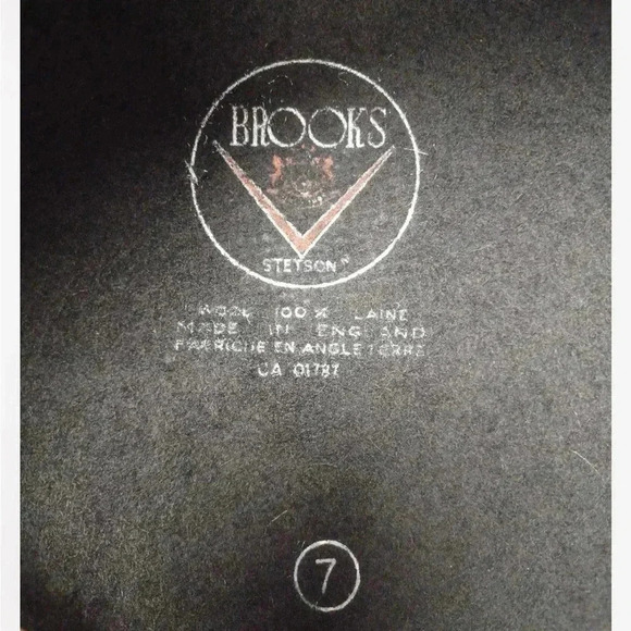 💥HOST PICK💥Brooks Stetson Newsboy Cap Size 7 Black Wool Made England Vintage - Picture 5 of 6